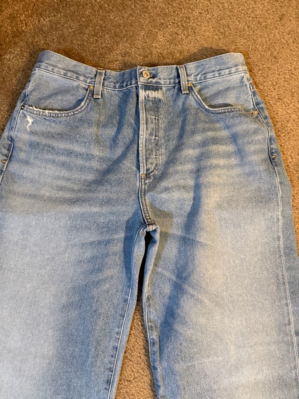 Citizens Of Humanity ANNINA jeans Light Blue with Frayed Hem - Picture 2 of 11